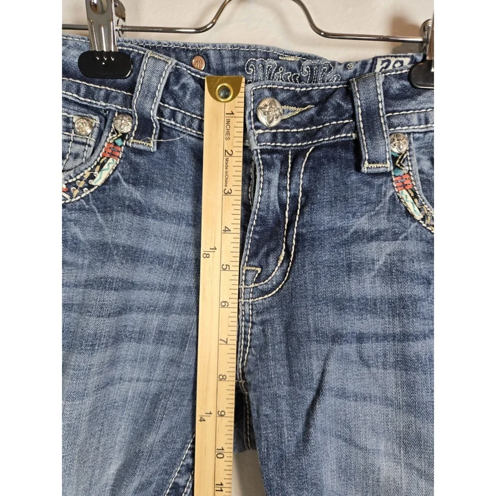 Miss Me Women's Blue Jeans, Size 29 (29x31), Mid-Rise, Skinny Fit, Denim - Picture 9 of 16
